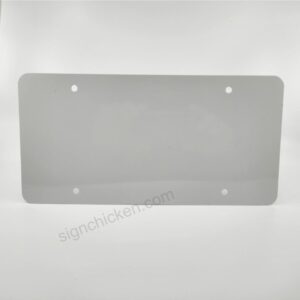 4 Round Hole License Plate / 6" x 12" - Set of 10