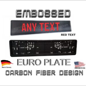 Carbon Fiber Look/ European License Plate