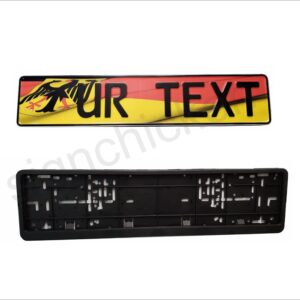 Full German Flag / European License Plate