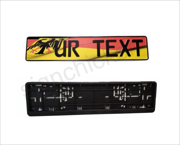 Full German Flag / European License Plate