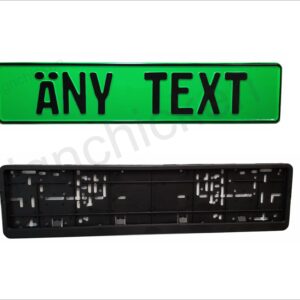Neon Green / European License Plate