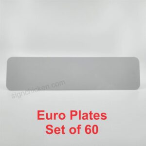 European Plate / 4.5" x 20.5" / Set of 60