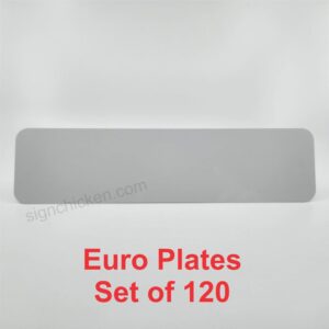 European Plate / 4.5" x 20.5" / Set of 120