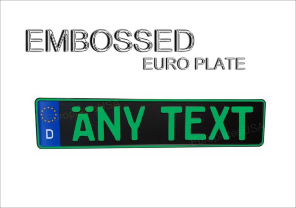Dutchland - German / Flat Black Matte / European License Plate - Image 5
