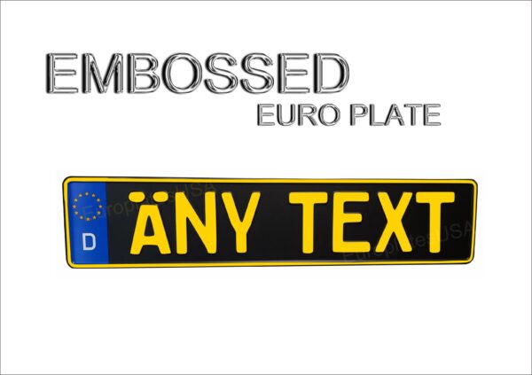 Dutchland - German / Flat Black Matte / European License Plate - Image 3