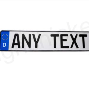 European License Plates