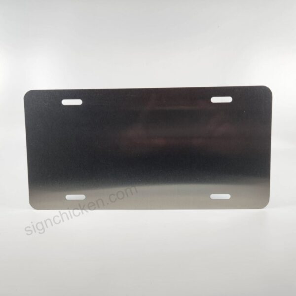 Clear Brushed License Plate / 6" x 12" - Set of 10