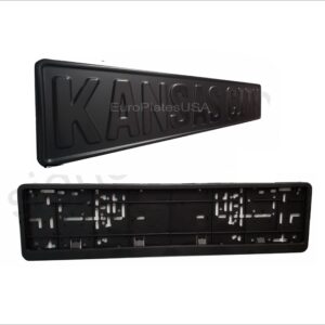Flat Matte Black / European License Plate
