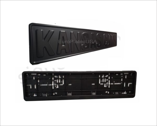 Flat Matte Black / European License Plate