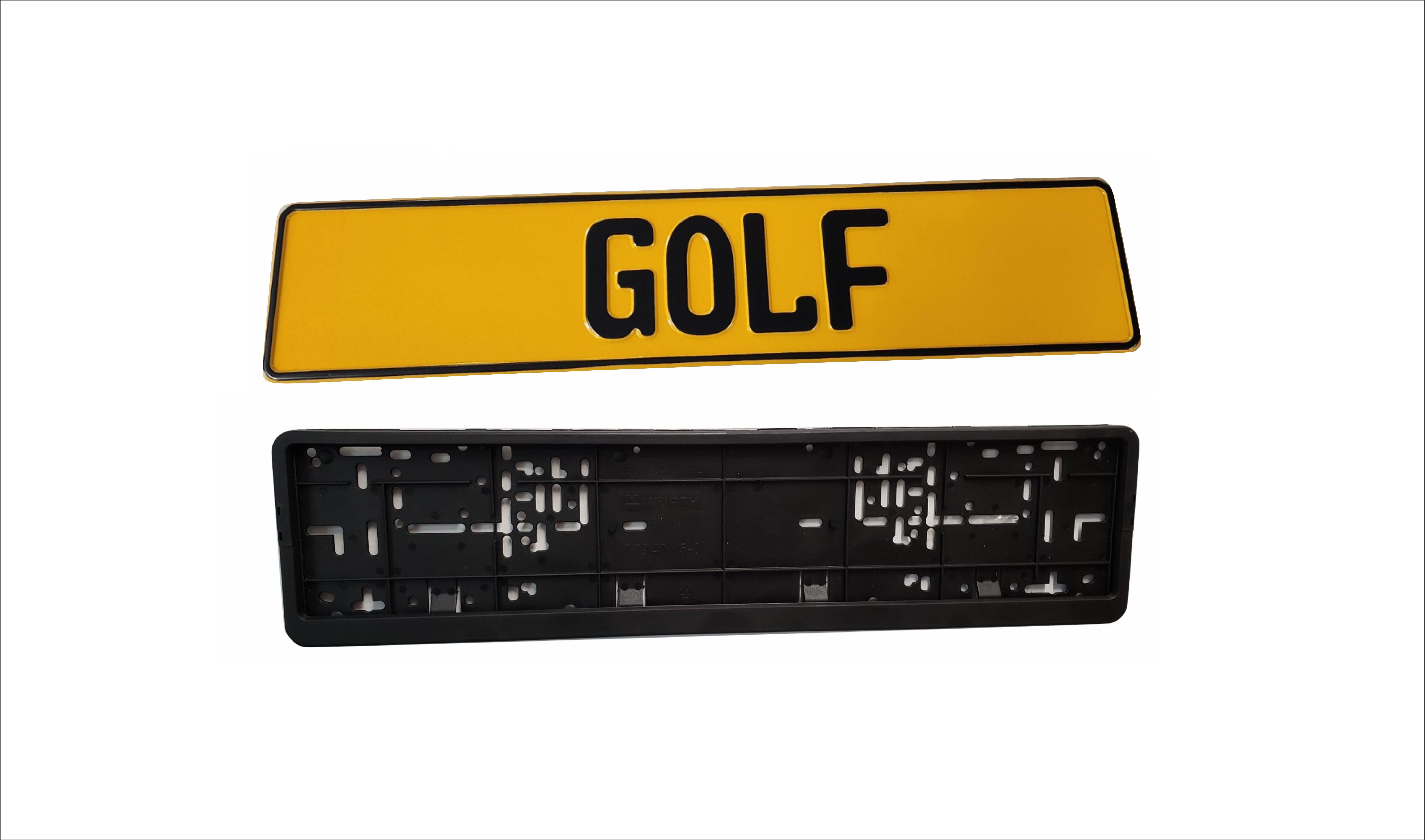 Caution Yellow / European License Plate