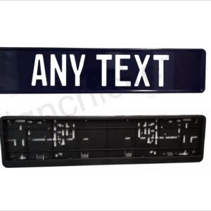 Navy Blue / European License Plate