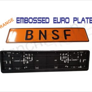 Orange / European License Plate