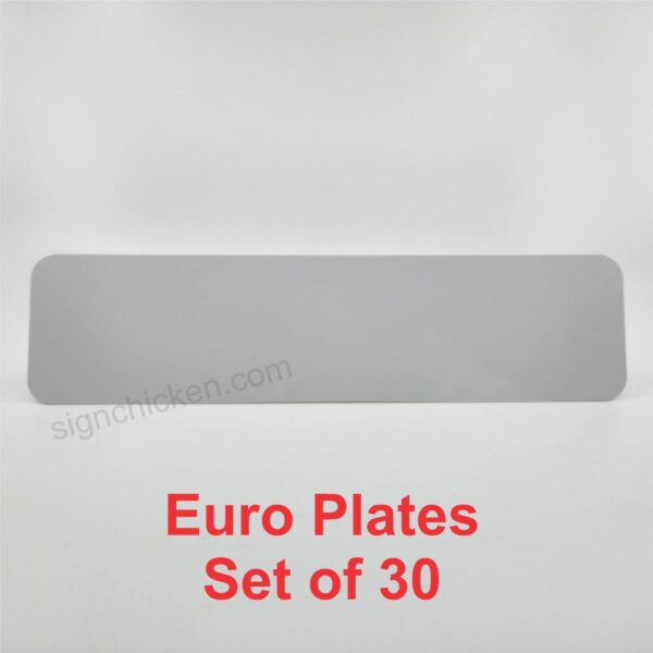 European Plate / 4.5" x 20.5" / Set of 30