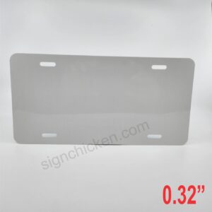 License Plate / 6" x 12" / .032" - Set of 10
