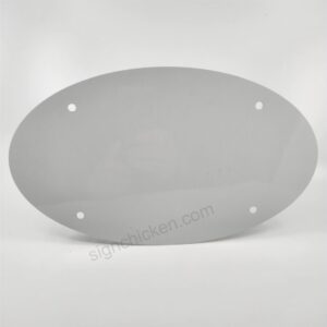 Oval License Plate / 7" x 12" - Set of 10