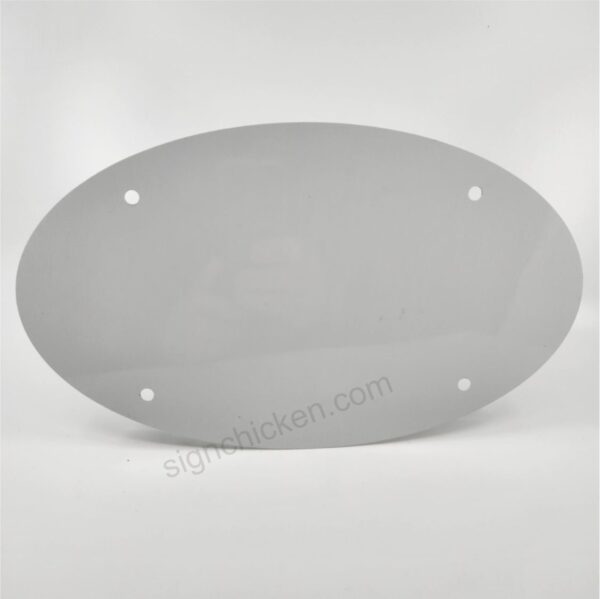 Oval License Plate / 7" x 12" - Set of 10