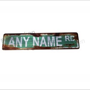 Street Sign / Vintage Rusty Look / 4" x 18"